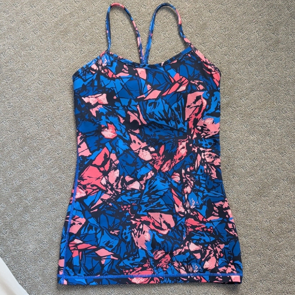 Blue and Pink Abstract Tank Top